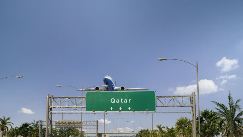 Airplane Take off Qatar