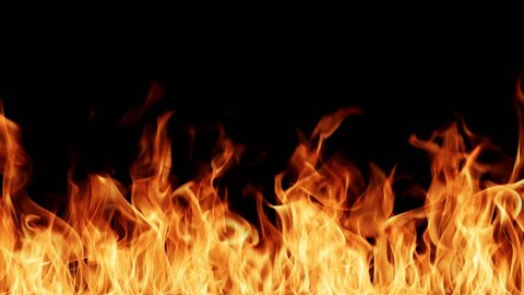 Fire Flames On Black Background Stock Photo 744485314 | Shutterstock