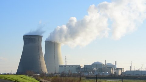 Hyperboloid Cooling Towers Emit Steam Susquehanna Stock Footage Video ...