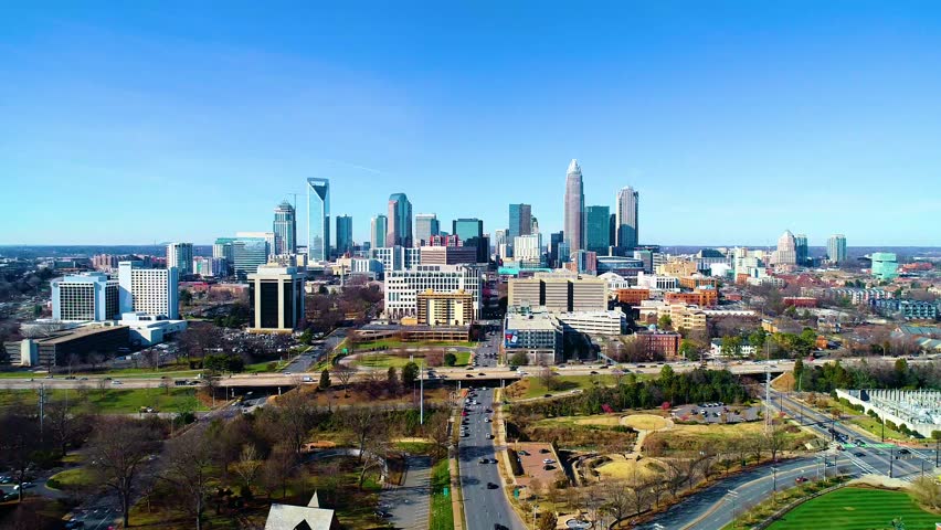 Downtown Charlotte North Carolina Aerial