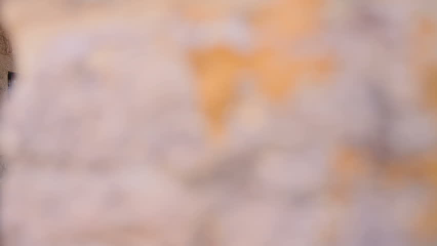 Old town streets. People walk down the street of the old town - slider shoot