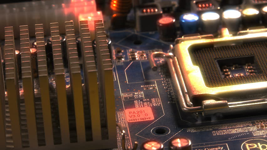Motherboard Computer Electronic Technology Device Macro View