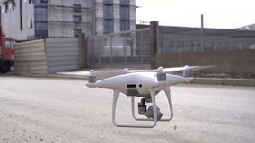 Slow motion: Landing a drone in an industrial zone - Powered by Shutterstock - Get 15% off with code: PIKWIZARD15