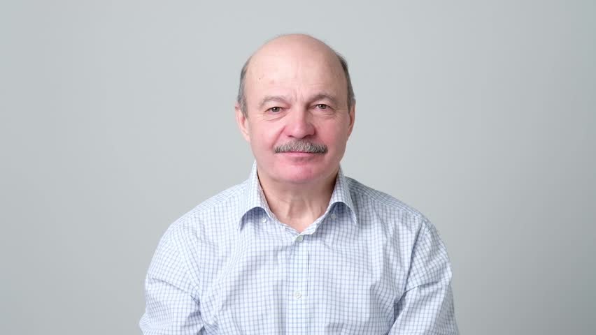 Sleepy Mature Bald Man With Video Stock A Tema 100 Royalty Free 1023903481 Shutterstock