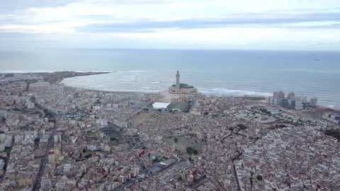Aerial view of the city of Casablanca