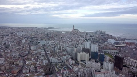aerial view of the city of Casablanca