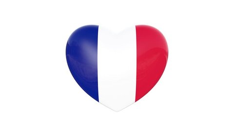 French Flag Beating Heart