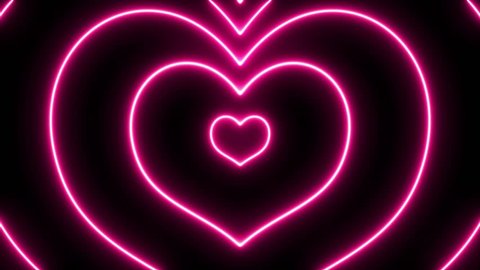 pink neon heart hypnotize flare Stock Footage Video (100% Royalty-free ...