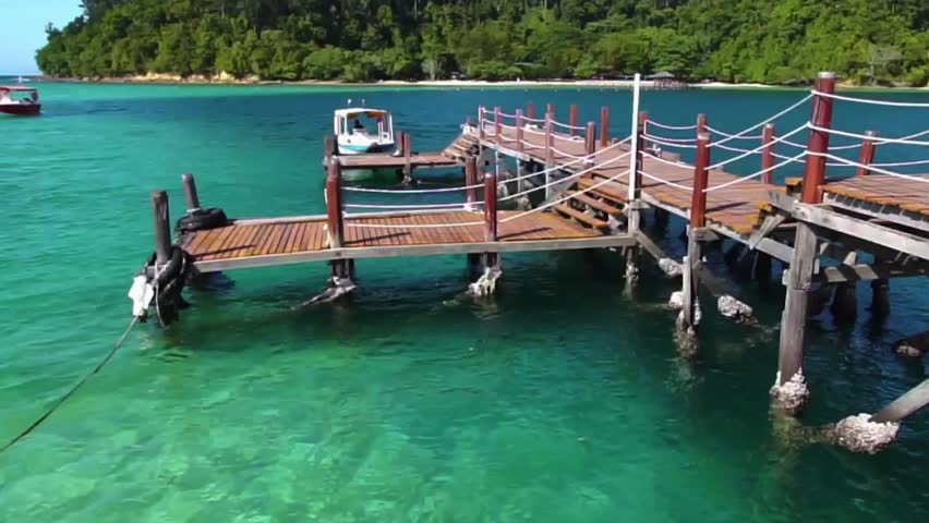 Jetty At Sapi Island In Stock Footage Video 100 Royalty Free 1023937469 Shutterstock