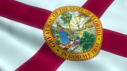 florida state flag waving flag state flag 3d model render symbol freedom america american