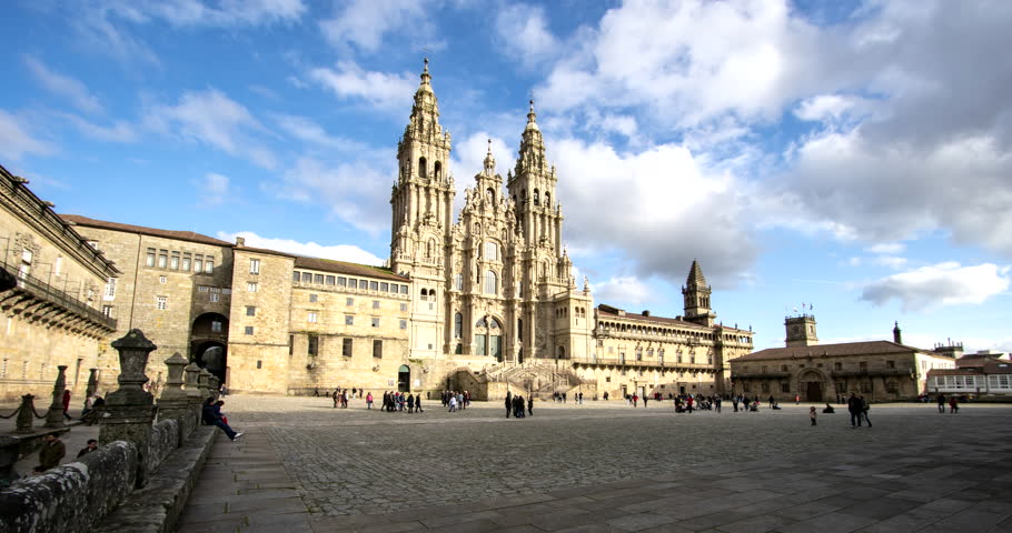 Santiago De Compostela Spain February Stock Footage Video 100 Royalty Free Shutterstock