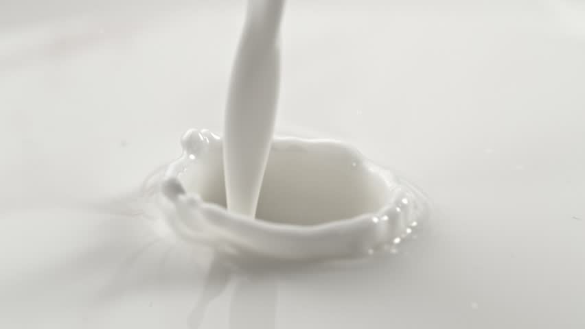 Pouring fresh milk in super slow motion, shooted with high speed cinema camera at 1000fps, 4K. | Shutterstock HD Video #1023964973