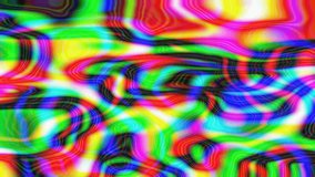 Abstract holographic rainbow-colored stylized water ripples. Luminous surreal iridescent background for tv show intro, opener, presentation, holiday party, clubs, event, clips, blog, advertising.