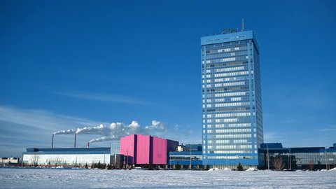 Togliatti / Russia - February 11 2019: Avtovaz factory headquarters