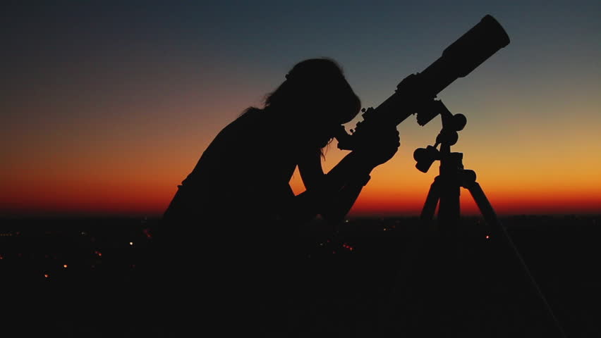 woman-looking-at-city-through-telescope image - Free stock photo ...