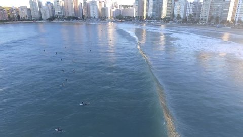 Asturias beach in Guaruja Sao Paulo Brazil