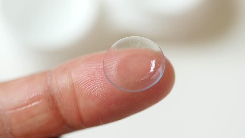 Contact lens in 4k Royalty-Free Stock Footage #1024044401