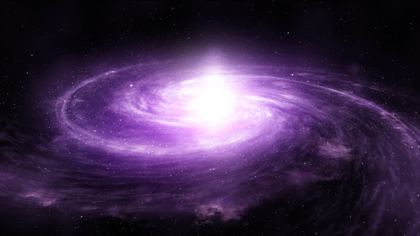 Procedural Top-viewed Galaxy Time Lapse Stock Footage Video (100% ...