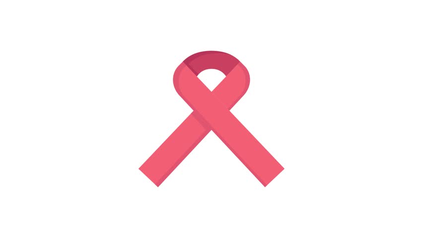 Ribbon Awareness Cancer Line Icon Stock Footage Video 100 Royalty Free Shutterstock