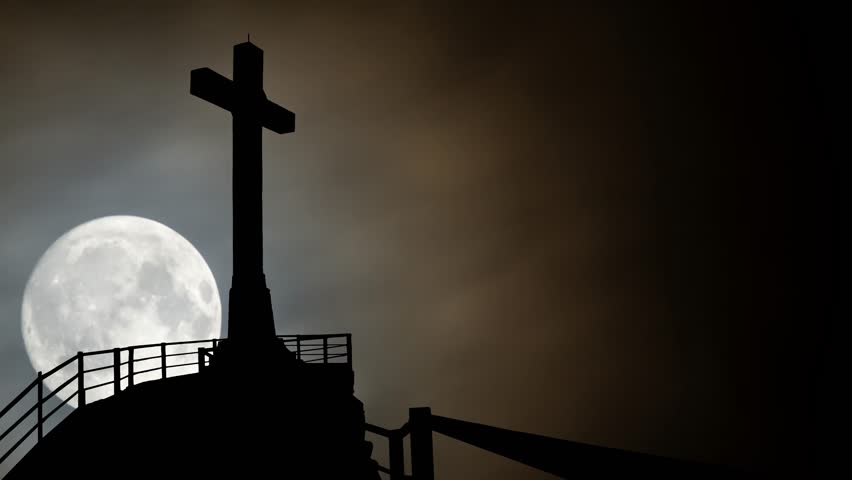 Monumental Cross On Top of Stock Footage Video (100% Royalty-free