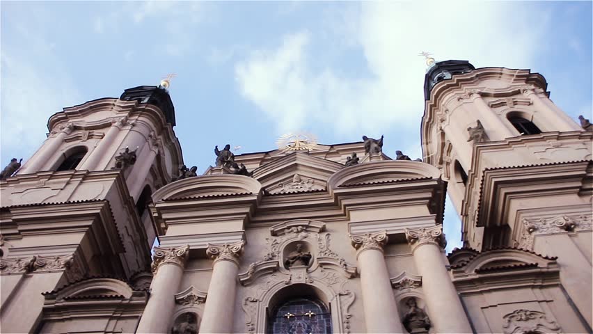 St. Nicholas Church in Old Town Square, Prague, Czech Republic, Central Europe. 