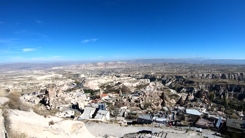 View of buildings in Uchisar,Turkey 