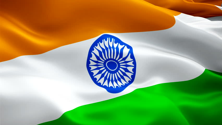 Flag of India Video Waving Stock Footage Video (100% Royalty-free ...