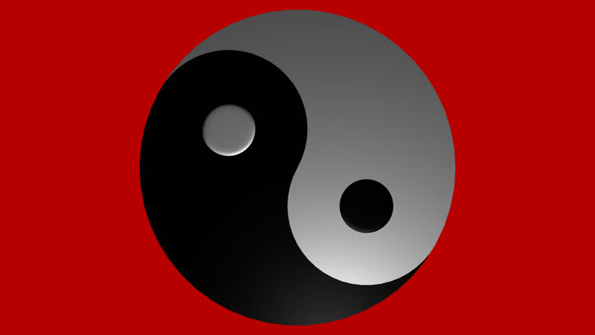 The Yin Yang Sign Spinning Video De Stock 100 Libre De Droit Shutterstock