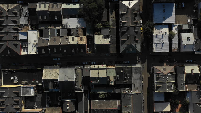Aerial view of New Orleans French Quarter in Louisiana