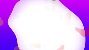 Colorful Liquid Background. 4 K resolution. Loop Animation Video Clip. Motion Graphics. White Center
