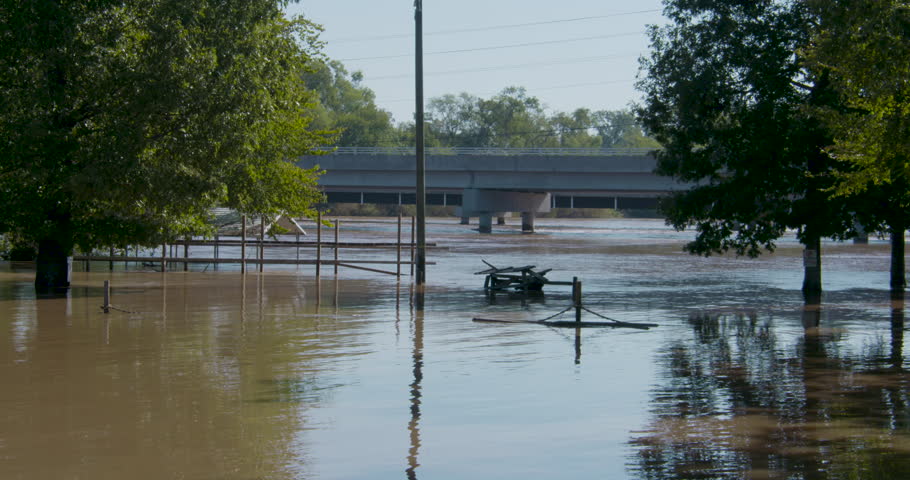 river flooding shots from Hurricane Florence