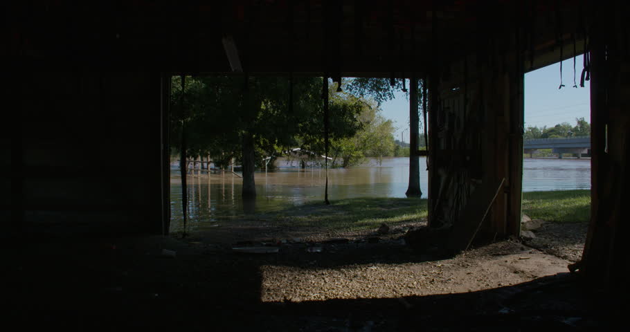 river flooding shots from Hurricane Florence