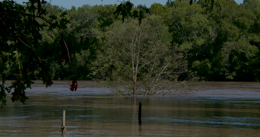 river flooding shots from Hurricane Florence
