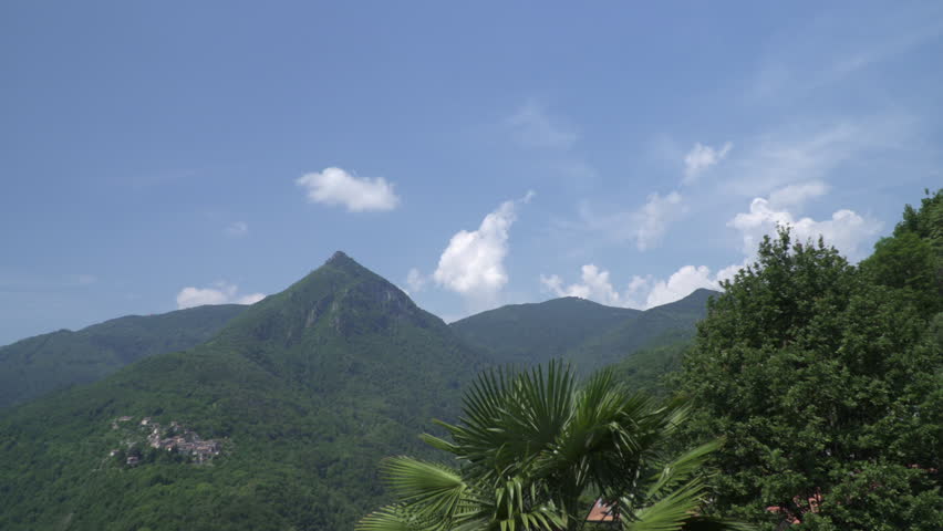 Clouds and mountain top in Northern Italy