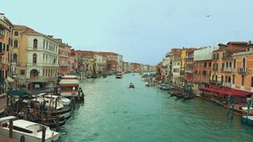 Beautiful view to canal in Venice, Italy.