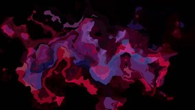 abstract animated twinking stained background seamless loop video - watercolor splotch effect - dark purple ultra violet maroon mahogany color