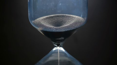 Hourglass. Close up. Zoom in.