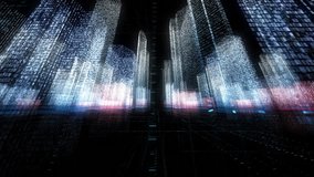 digital city, abstract tech animation - Powered by Shutterstock - Get 15% off with code: PIKWIZARD15