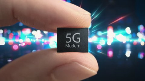 Macro view of the 5th generation microchips 5G superhighway network to cloud to client.
