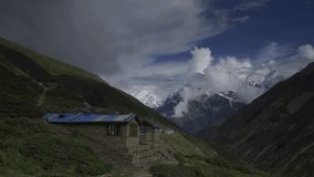 Houses in Himalaya mountains, Nepal