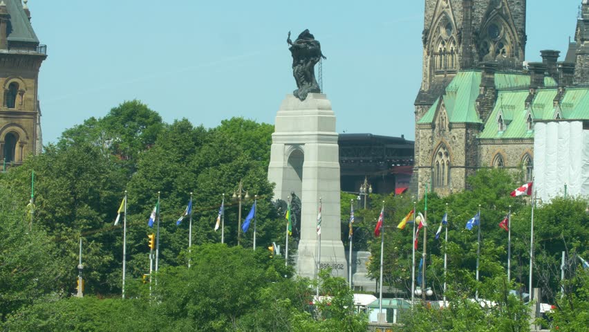 Ottawa, ON / Canada - 05 06 2018: National War Memorial in Ottawa, Canada on May 6th, 2018