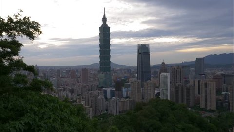 Timelapse of Taipei city scape