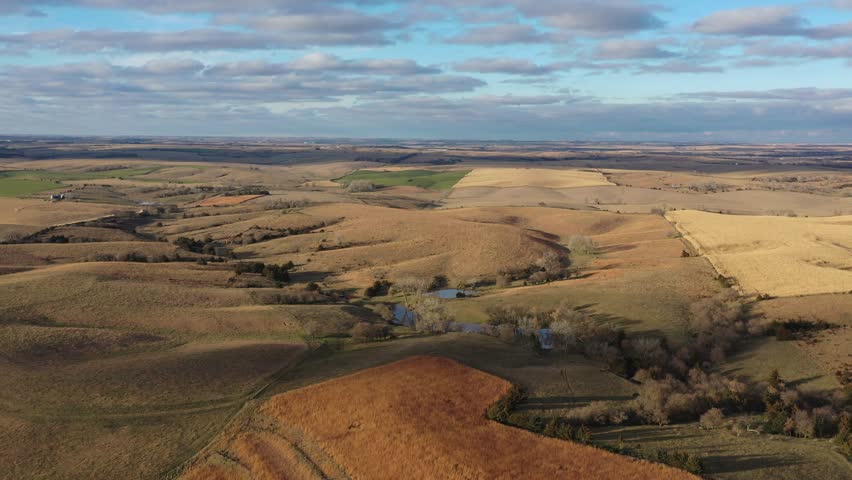 Aerial of rural Nebraska