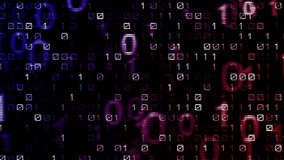 Background with binary code. Big and small numbers appear and disappear. Available in multiple color options. Multicolor version. Seamless loop. 4K - Powered by Shutterstock - Get 15% off with code: PIKWIZARD15