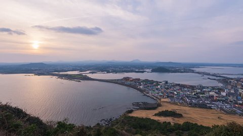 Timelapse at Seongsan Ilchulbong, Jeju Island, South Korea