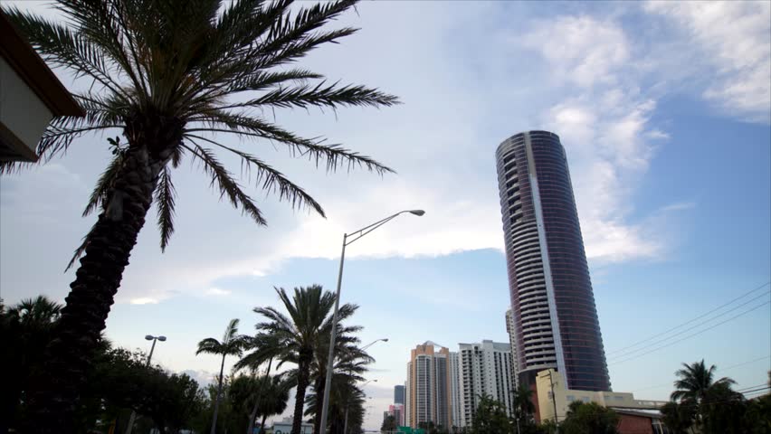 Miami Porsche design tower resort timelapse Royalty-Free Stock Footage #1024475177