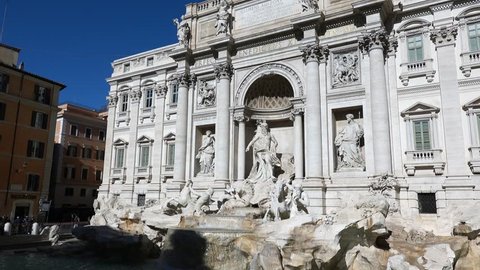 ROME Italy, The Trevi Fountain, Fontana di Trevi, Famous Sightseeing Rome