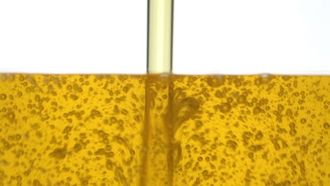Closeup of Motor oil pouring
