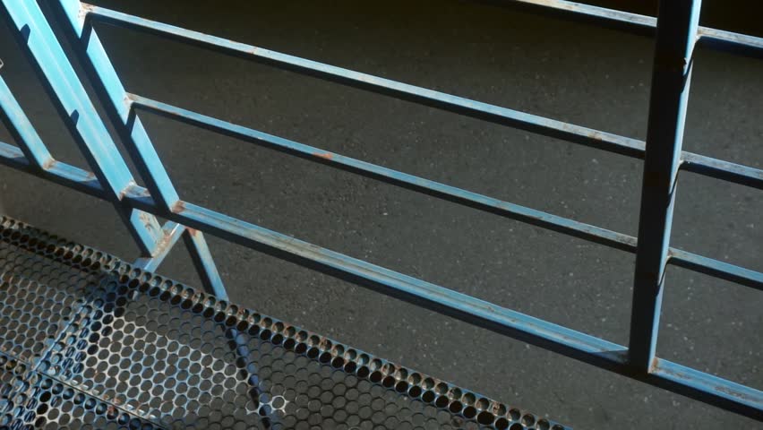 Tribunes for skate park visitors slow motion