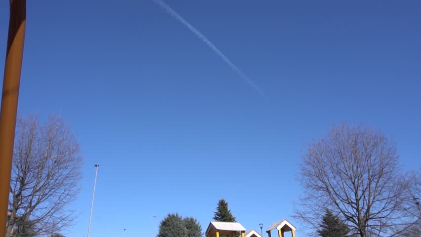 Young Girl Having Fun on the Swing, Slow Motion